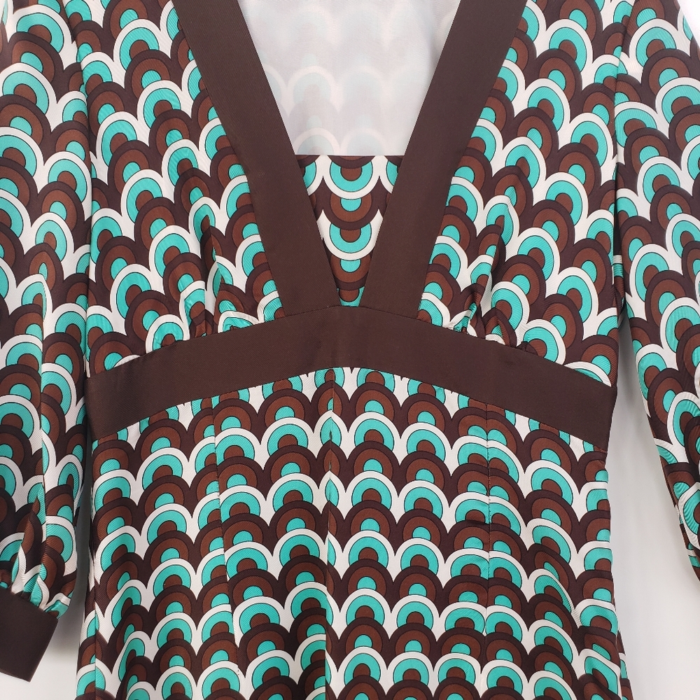 MILLY OF NEW YORK Empire Waist Silk Dress Size 4
